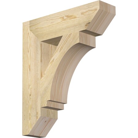Ekena Millwork Imperial Slat Rough Sawn Bracket, Douglas Fir, 6"W x 24"D x 28"H BKT06X24X28IMP06RDF